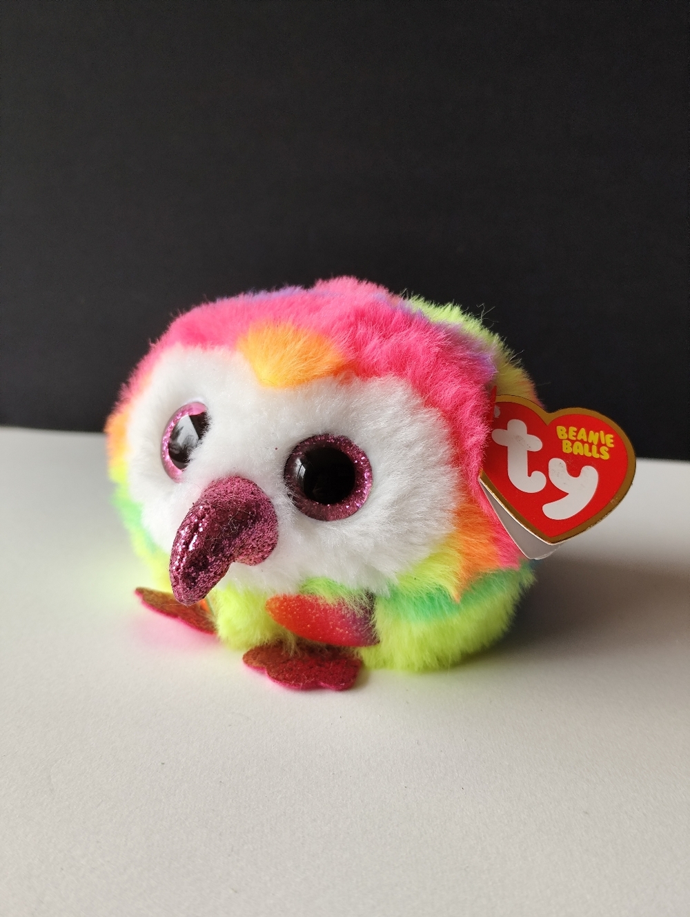 3/$20💗Ty 2023 Neon Multi-Color Plush OWEN the Owl